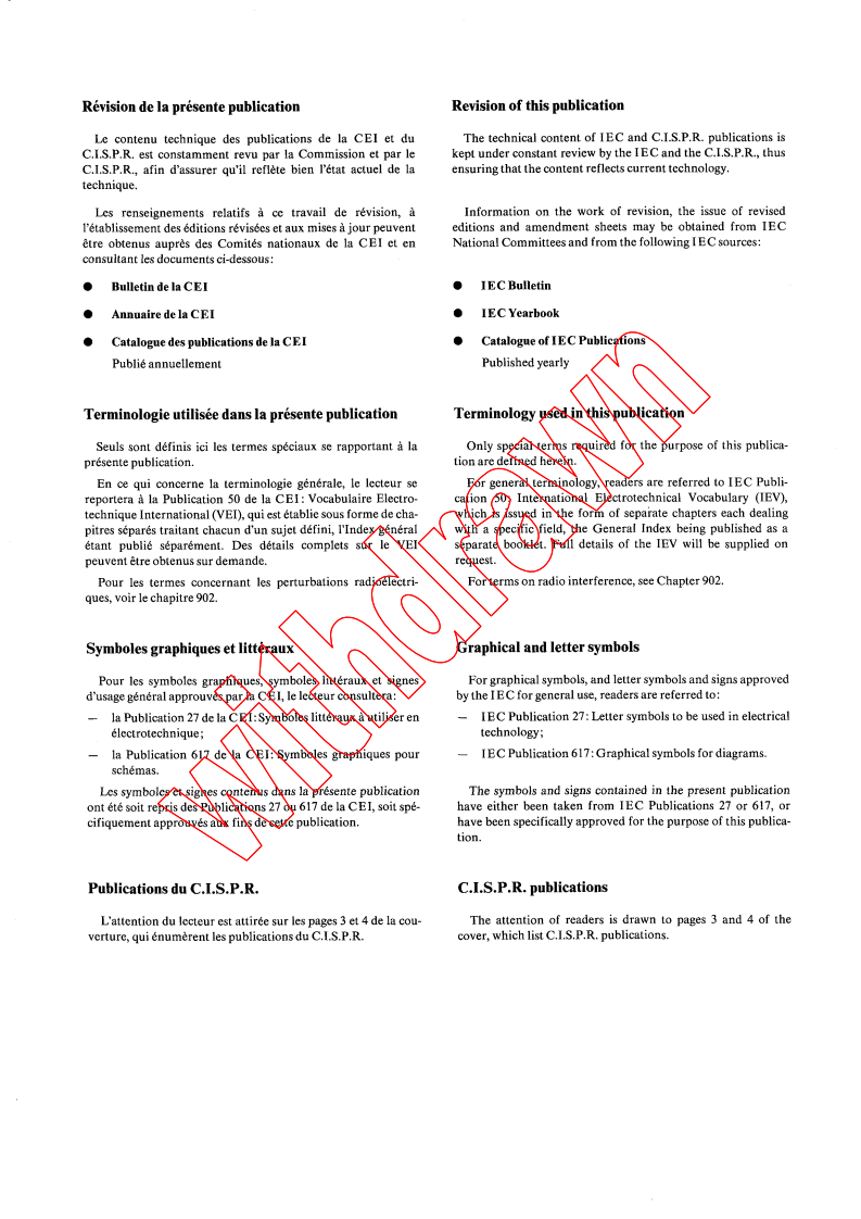 CISPR 14:1985 CISPR 14:1985 - Limits and methods of measurement of radio interference characteristics of household electrical appliances, portable tools and similar electrical apparatus
Released:1/1/1985 - Page 2 preview