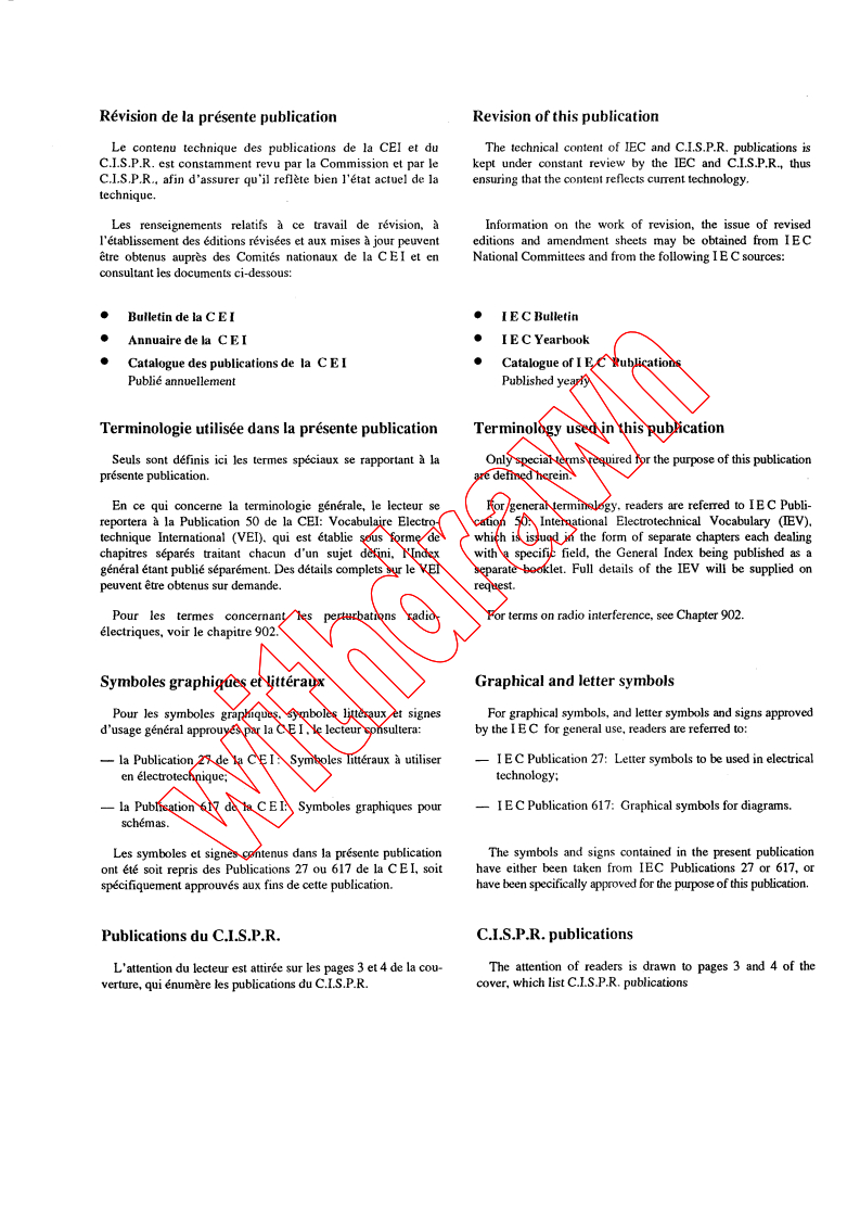 CISPR 14:1993 CISPR 14:1993 - Limits and methods of measurements of radio disturbance characteristics of electric motor-operated and thermal appliances for household and similar purposes, electric tools and similar electric apparatus
Released:1/1/1993 - Page 2 preview