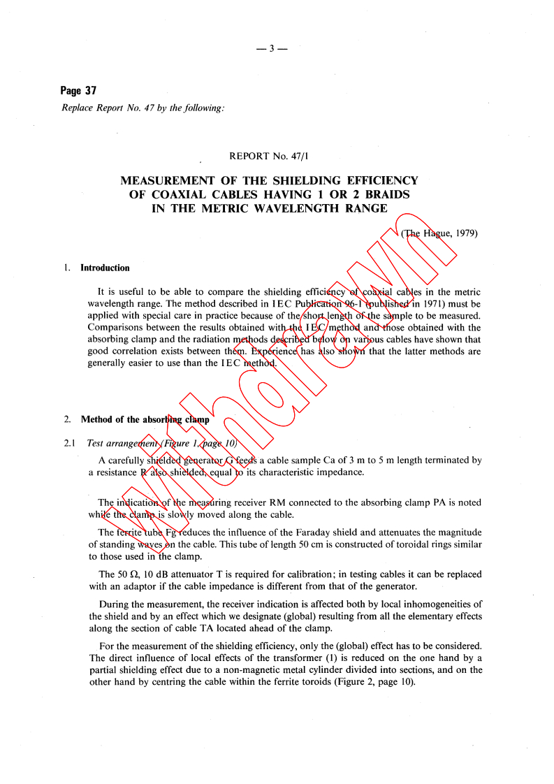 CISPR 8B:1975/AMD1:1980 - Amendment 1 - Reports and Study Questions of the CISPR (approved or confirmed at the plenary session of the CISPR in Stockholm in 1964)
Released:4/1/1980
