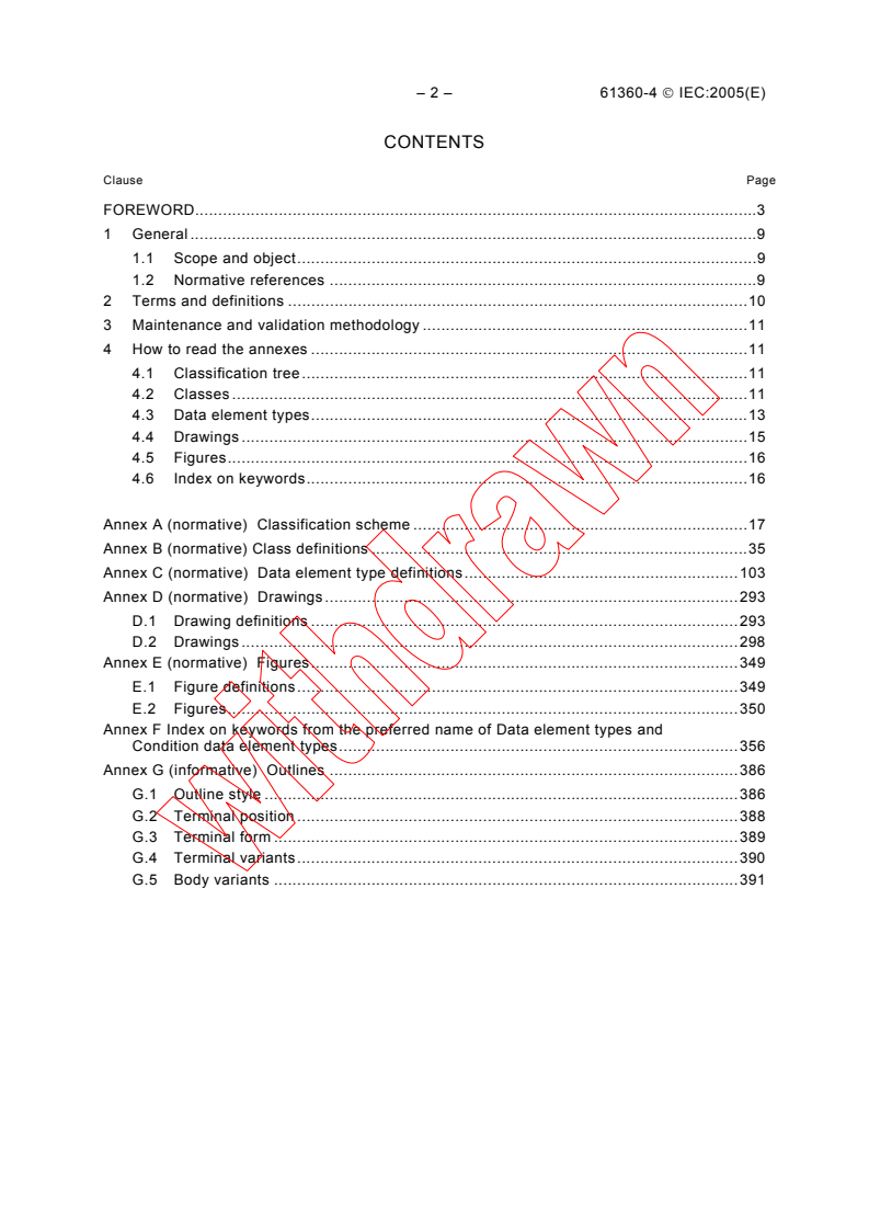 IEC 61360-4:2005 IEC 61360-4:2005 - Standard data element types with associated classification scheme for electric components - Part 4: IEC reference collection of standard data element types and component classes
Released:3/2/2005
Isbn:2831878683 - Page 4 preview