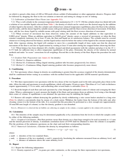 ASTM D1505-18 REDLINE ASTM D1505-18 - Standard Test Method for Density of Plastics by the Density-Gradient Technique - Page 3 preview