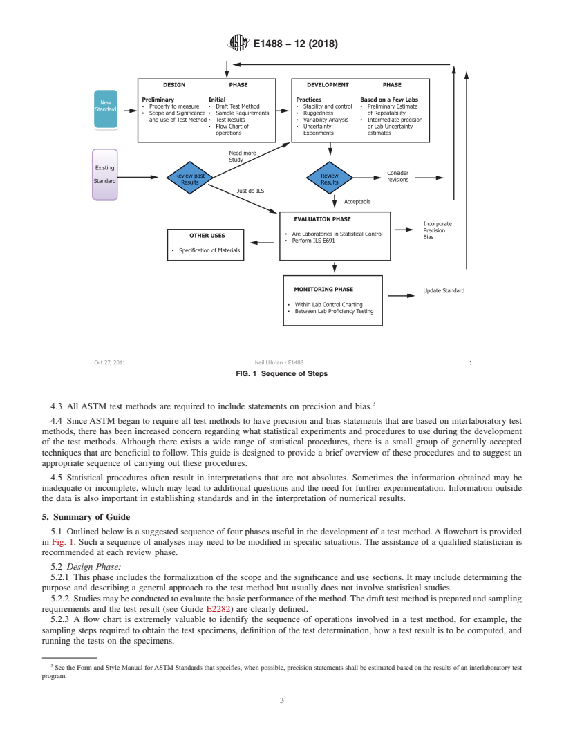 REDLINE ASTM E1488-12(2018) - Standard Guide for  Statistical Procedures to Use in Developing and Applying Test  Methods