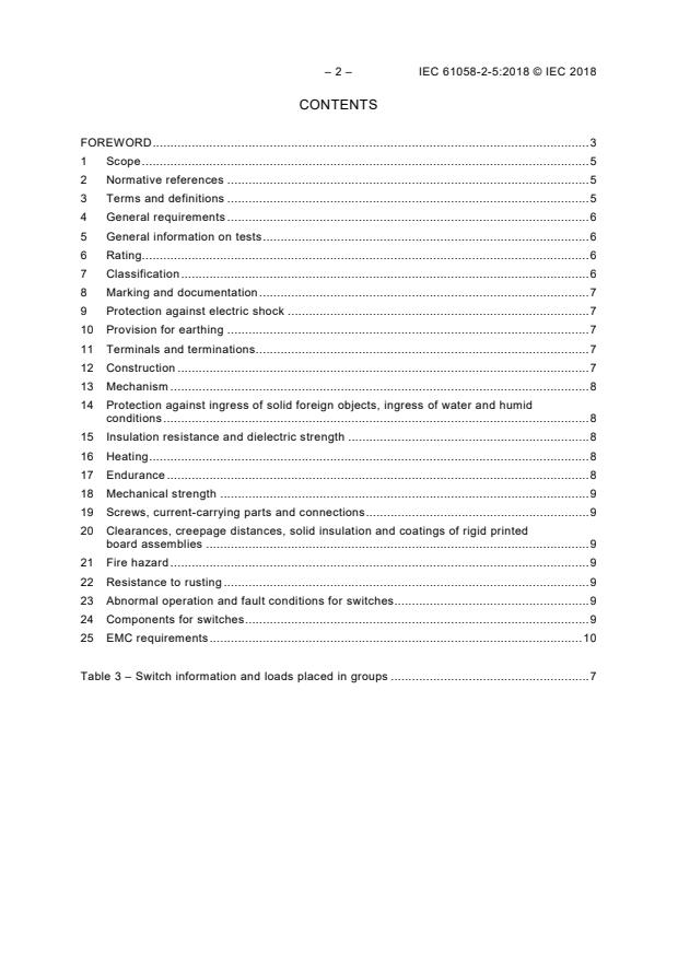 IEC 61058-2-5:2018 IEC 61058-2-5:2018 - Switches for appliances - Part 2-5: Particular requirements for change-over selectors - Page 4 preview