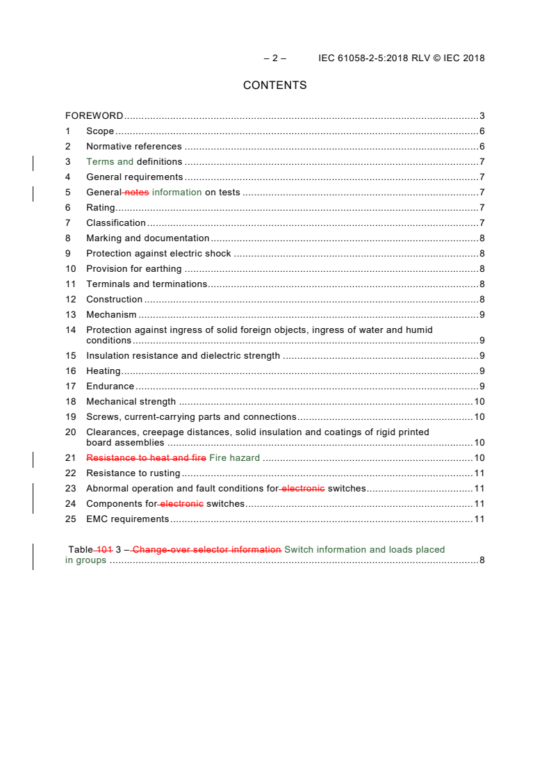 IEC 61058-2-5:2018 IEC 61058-2-5:2018 RLV - Switches for appliances - Part 2-5: Particular requirements for change-over selectors
Released:11/2/2018
Isbn:9782832262160 - Page 4 preview