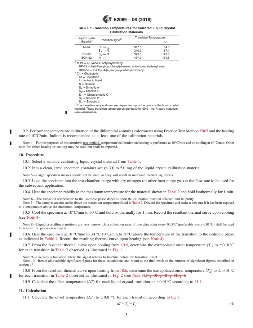 REDLINE ASTM E2069-06(2018) - Standard Test Method for  Temperature Calibration on Cooling of Differential Scanning  Calorimeters