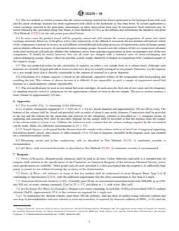 ASTM D3375-18 REDLINE ASTM D3375-18 - Standard Test Method for Column Capacity of Particulate Mixed Bed Ion<brk/>Exchange Materials - Page 2 preview