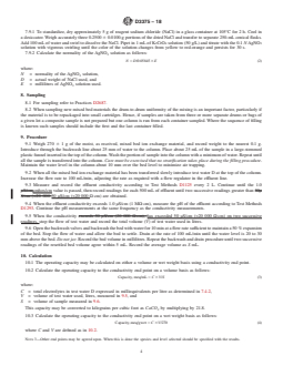 ASTM D3375-18 REDLINE ASTM D3375-18 - Standard Test Method for Column Capacity of Particulate Mixed Bed Ion<brk/>Exchange Materials - Page 4 preview