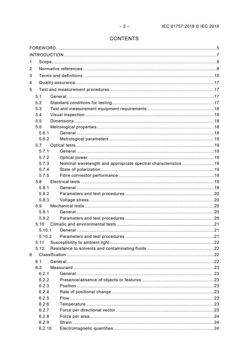IEC 61757:2018 IEC 61757:2018 - Fibre optic sensors - Generic specification - Page 4 preview