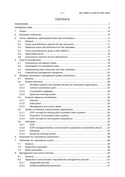 IEC 62657-4:2022 - Industrial networks - Coexistence of wireless systems - Part 4: Coexistence management with central coordination of wireless applications - Page 4 preview