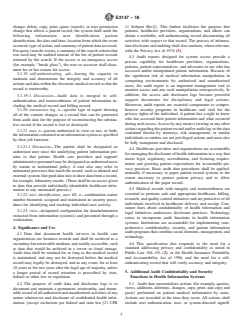 ASTM E2147-18 ASTM E2147-18 - Standard Specification for Audit and Disclosure Logs for Use in Health Information Systems - Page 4 preview