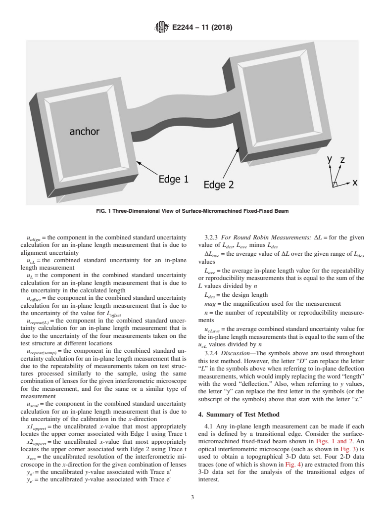 ASTM E2244-11(2018) - Standard Test Method for  In-Plane Length Measurements of Thin, Reflecting Films Using  an Optical Interferometer