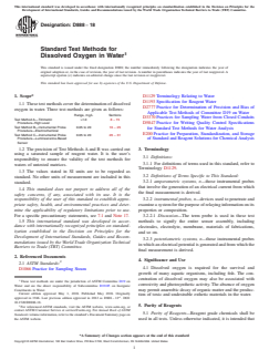 ASTM D888-18 ASTM D888-18 - Standard Test Methods for Dissolved Oxygen in Water - Page 1 preview