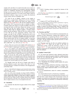 ASTM D888-18 ASTM D888-18 - Standard Test Methods for Dissolved Oxygen in Water - Page 4 preview