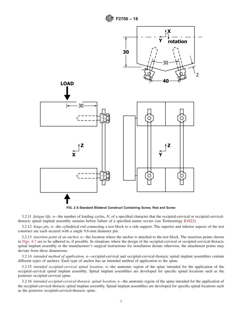 REDLINE ASTM F2706-18 - Standard Test Methods for Occipital-Cervical and Occipital-Cervical-Thoracic Spinal Implant  Constructs in a Vertebrectomy Model