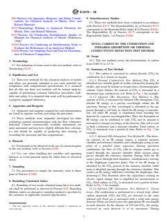 ASTM E1019-18 ASTM E1019-18 - Standard Test Methods for Determination of Carbon, Sulfur, Nitrogen, and Oxygen in Steel, Iron, Nickel, and Cobalt Alloys by Various Combustion and Inert Gas Fusion Techniques - Page 2 preview