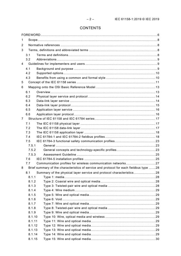 IEC 61158-1:2019 IEC 61158-1:2019 - Industrial communication networks - Fieldbus specifications - Part 1: Overview and guidance for the IEC 61158 and IEC 61784 series - Page 4 preview