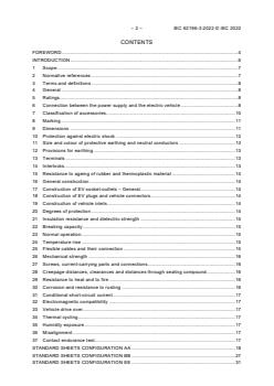 IEC 62196-3:2022 - Plugs, socket-outlets, vehicle connectors and vehicle inlets - Conductive charging of electric vehicles - Part 3: Dimensional compatibility requirements for DC and AC/DC pin and contact-tube vehicle couplers
Released:10/19/2022 - Page 4 preview