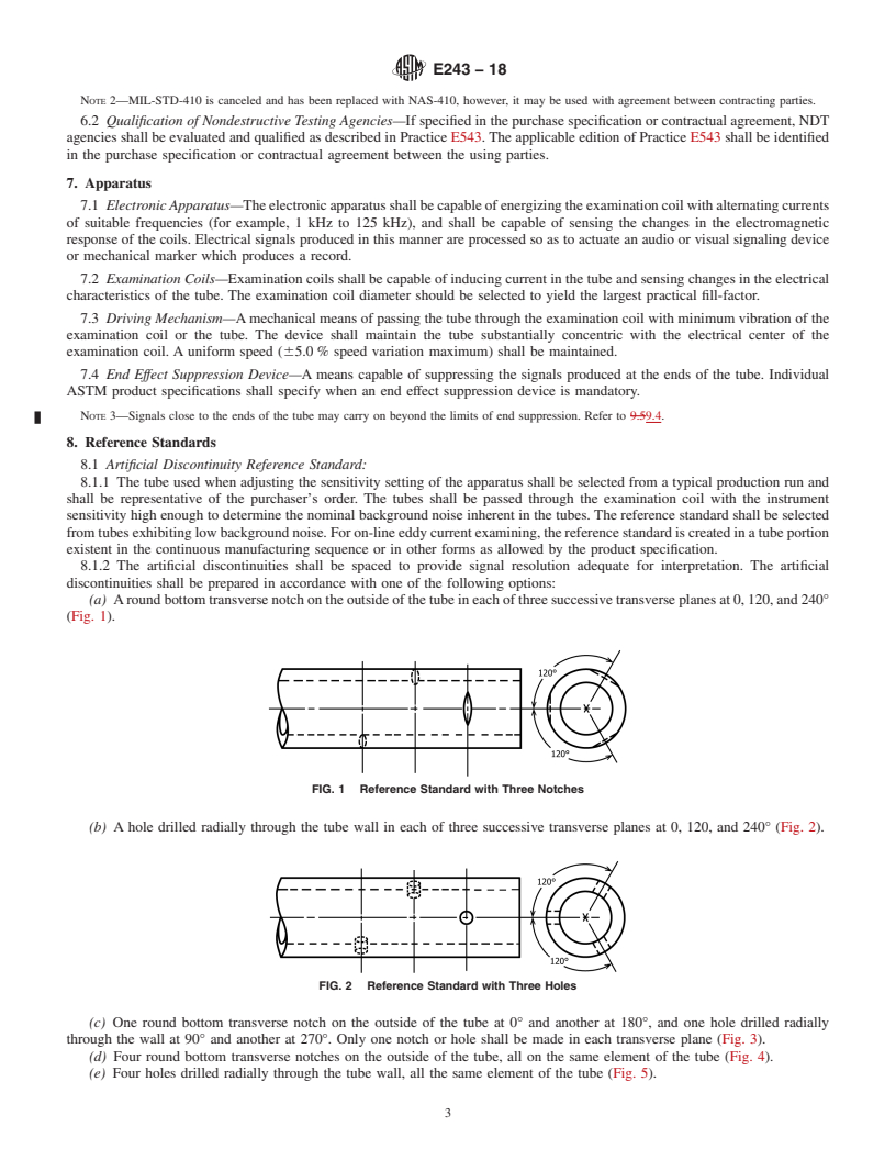 REDLINE ASTM E243-18 - Standard Practice for  Electromagnetic (Eddy Current) Examination of Copper and Copper-Alloy  Tubes