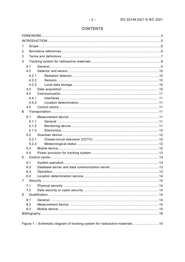 IEC 63148:2021 IEC 63148:2021 - Tracking systems for radioactive materials - Requirements - Page 4 preview