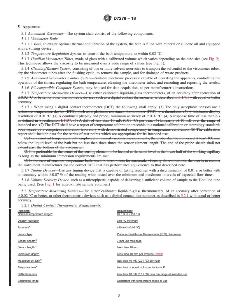 REDLINE ASTM D7279-18 - Standard Test Method for  Kinematic Viscosity of Transparent and Opaque Liquids by Automated  Houillon Viscometer