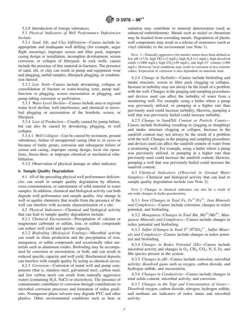 ASTM D5978-96e1 - Standard Guide for Maintenance and Rehabilitation of Ground-Water Monitoring Wells