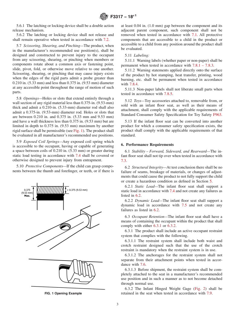 ASTM F3317-18e1 - Standard Consumer Safety Specification for Infant Floor Seats