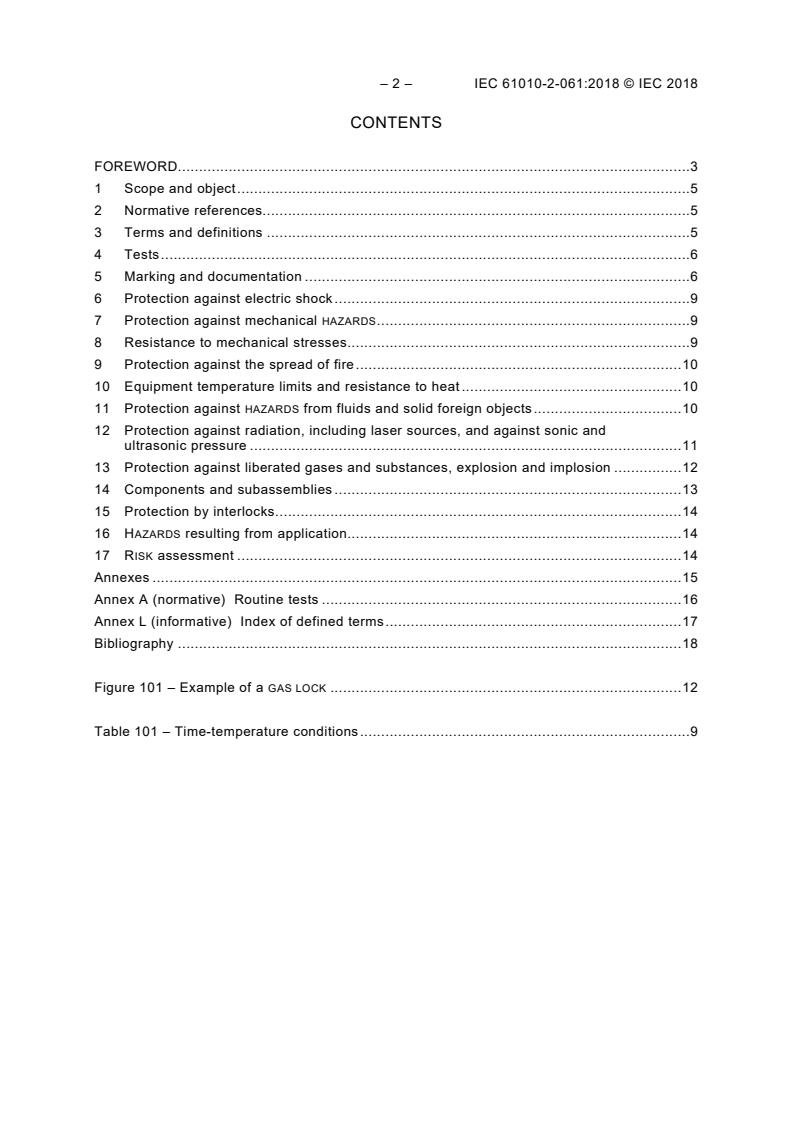 IEC 61010-2-061:2018 IEC 61010-2-061:2018 - Safety requirements for electrical equipment for measurement, control and laboratory use - Part 2-061: Particular requirements for laboratory atomic spectrometers with thermal atomization and ionization - Page 4 preview