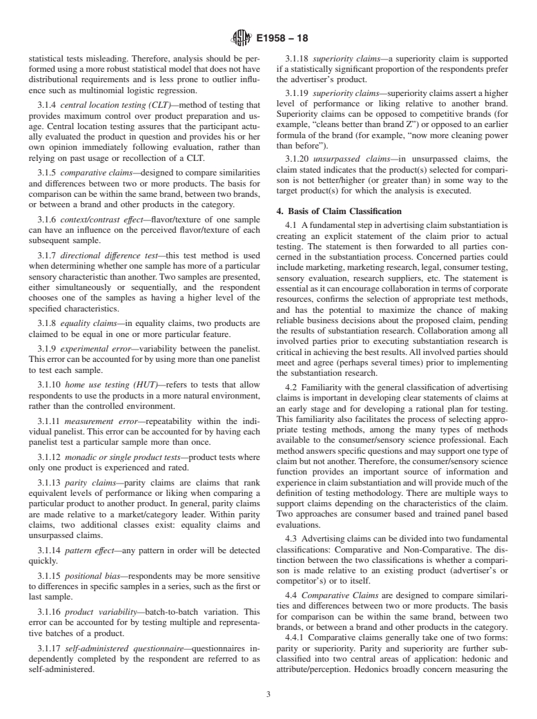 ASTM E1958-18 - Standard Guide for  Sensory Claim Substantiation