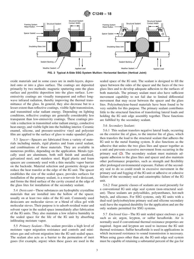 ASTM C1249-18 - Standard Guide for  Secondary Seal for Sealed Insulating Glass Units for Structural  Sealant Glazing Applications