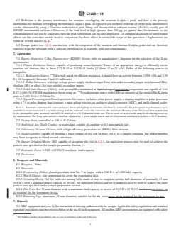 ASTM C1255-18 REDLINE ASTM C1255-18 - Standard Test Method for Analysis of Uranium and Thorium in Soils by Energy Dispersive X-Ray Fluorescence Spectroscopy - Page 3 preview