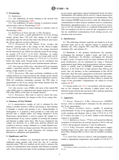 ASTM C1255-18 ASTM C1255-18 - Standard Test Method for Analysis of Uranium and Thorium in Soils by Energy Dispersive X-Ray Fluorescence Spectroscopy - Page 2 preview