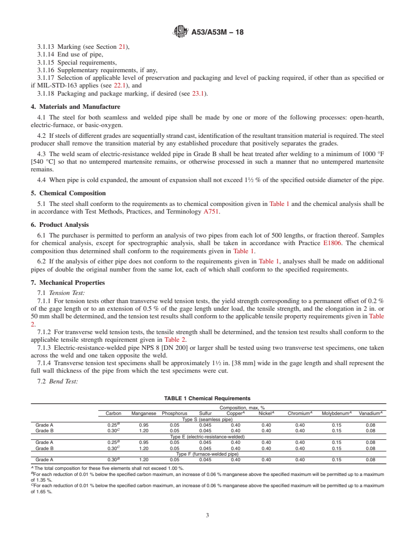 ASTM A53/A53M-18 - Standard Specification For Pipe, Steel, Black And ...