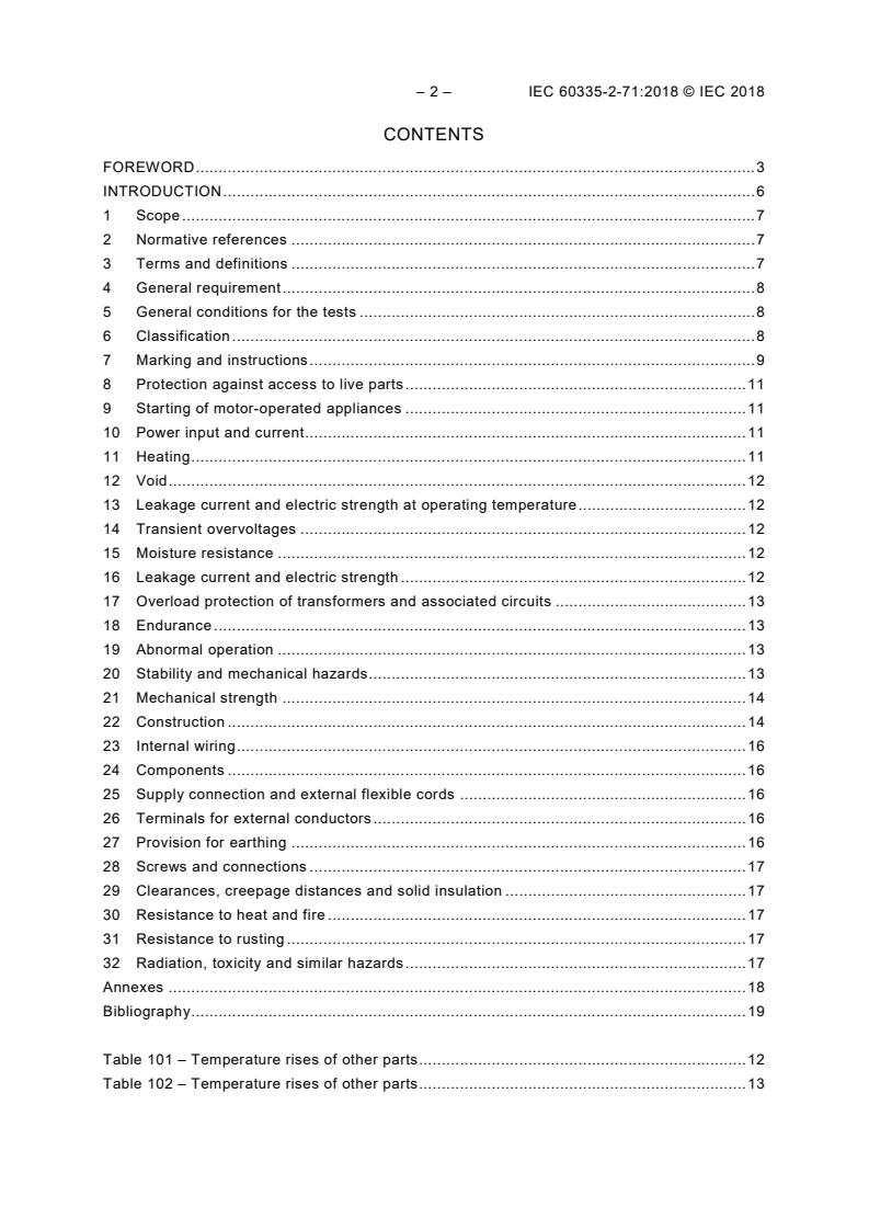 IEC 60335-2-71:2018 IEC 60335-2-71:2018 - Household and similar electrical appliances - Safety - Part 2-71: Particular requirements for electrical heating appliances for breeding and rearing animals - Page 4 preview