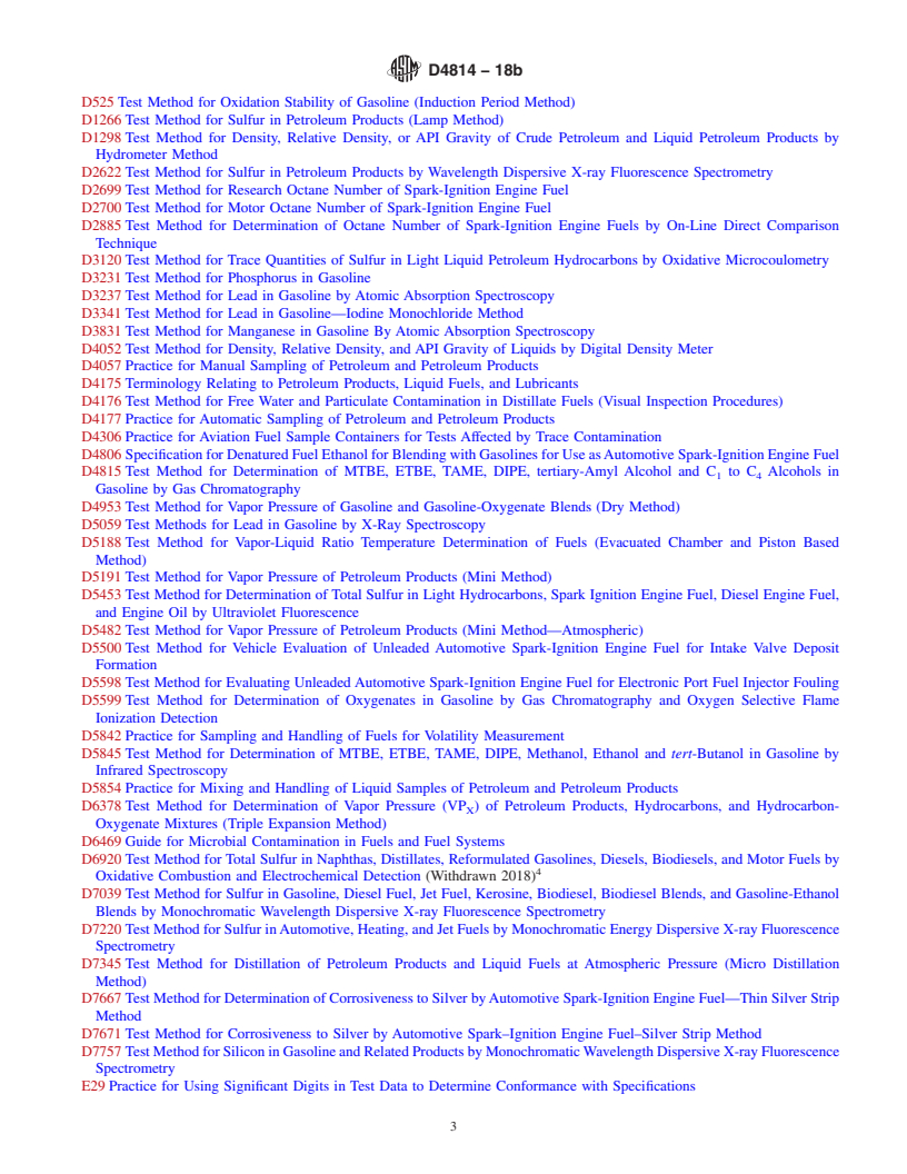 REDLINE ASTM D4814-18b - Standard Specification for Automotive Spark-Ignition Engine Fuel