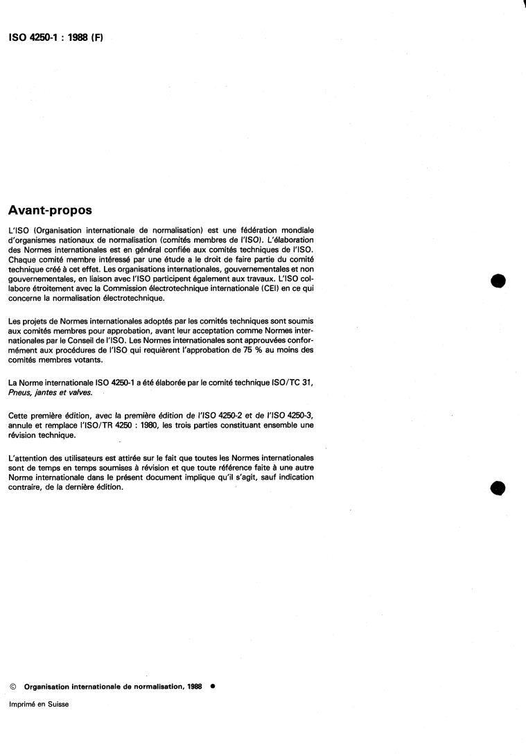 ISO 4250-1:1988 ISO 4250-1:1988 - Narrow and wide base off-road tyres and rims — Part 1: Tyre designation and dimensions
Released:3/10/1988 - Page 2 preview