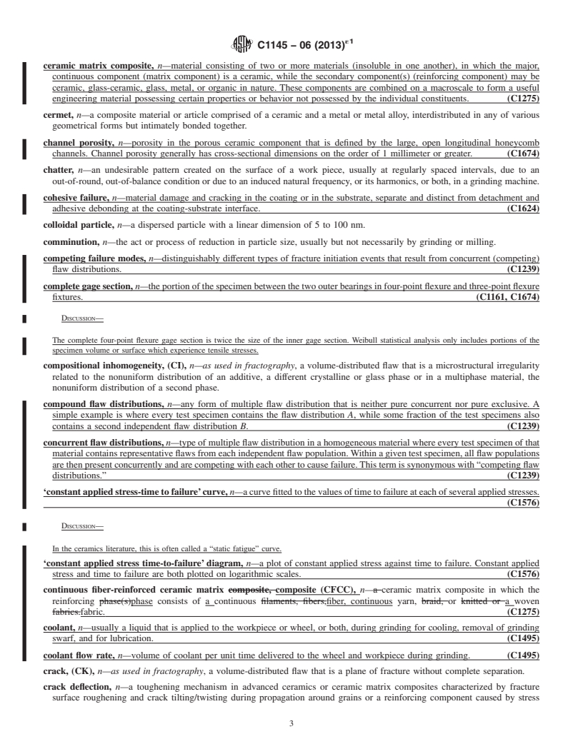 REDLINE ASTM C1145-06(2013)e1 - Standard Terminology of  Advanced Ceramics