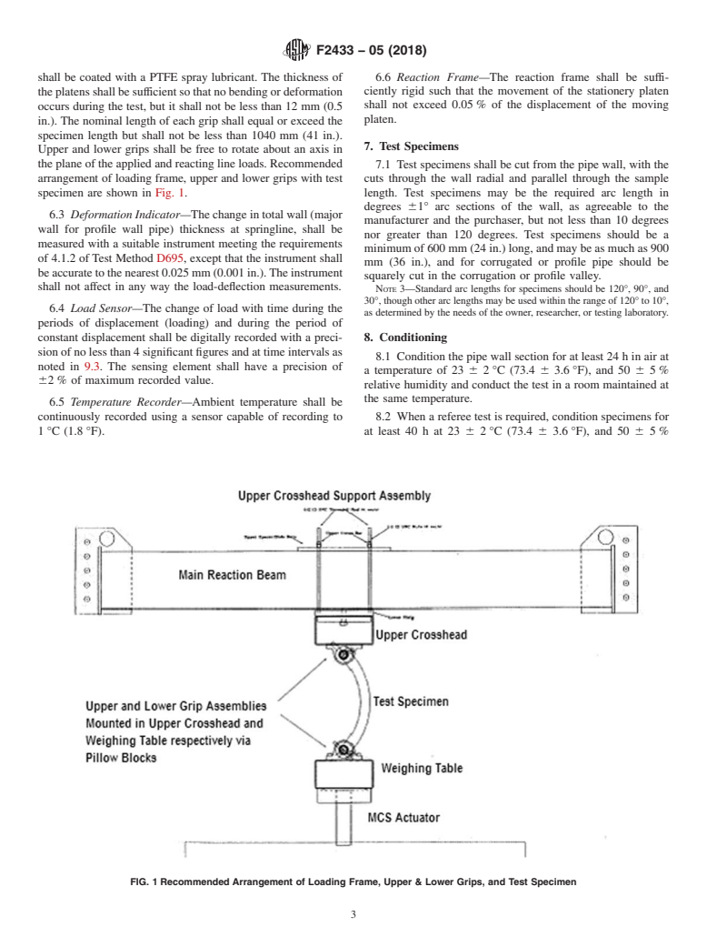 ASTM F2433-05(2018) - Standard Test Method for  Determining Thermoplastic Pipe Wall Stiffness