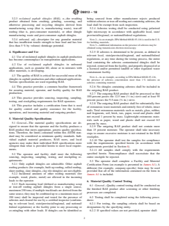ASTM D8012-18 ASTM D8012-18 - Standard Practice for Reclamation of Scrap and Waste Asphalt Shingles to Produce Reclaimed Asphalt Shingles (RAS) for Use in Transportation Applications - Page 2 preview