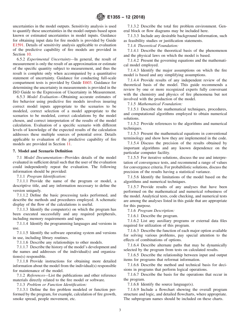 ASTM E1355-12(2018) - Standard Guide for  Evaluating the Predictive Capability of Deterministic Fire  Models