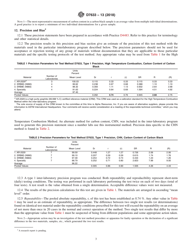 REDLINE ASTM D7633-13(2018) - Standard Test Method for Carbon Black&#x2014;Carbon Content