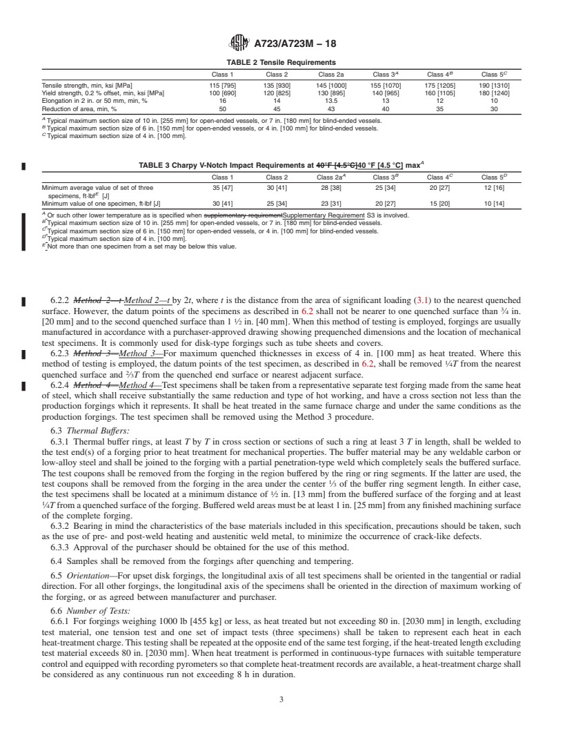 REDLINE ASTM A723/A723M-18 - Standard Specification for Alloy Steel Forgings for High-Strength Pressure Component Application