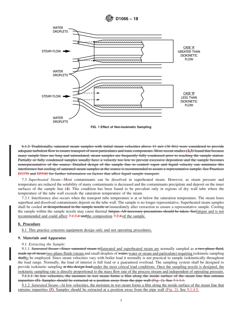 REDLINE ASTM D1066-18 - Standard Practice for  Sampling Steam