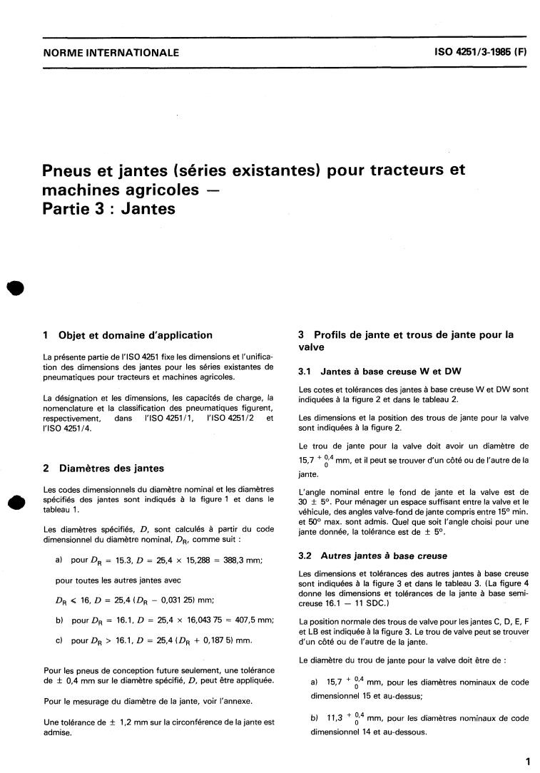 ISO 4251-3:1985 - Tyres and rims (existing series) for agricultural tractors and machines — Part 3: Rims
Released:2/28/1985