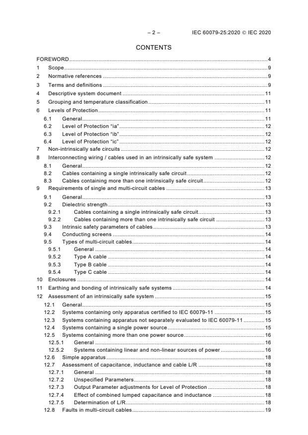 IEC 60079-25:2020 IEC 60079-25:2020 - Explosive atmospheres - Part 25: Intrinsically safe electrical systems - Page 4 preview