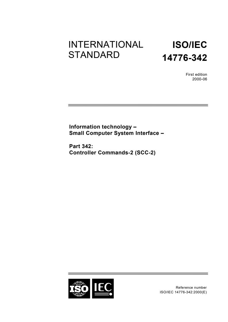 ISO/IEC 147763422000 Information technology Small Computer System