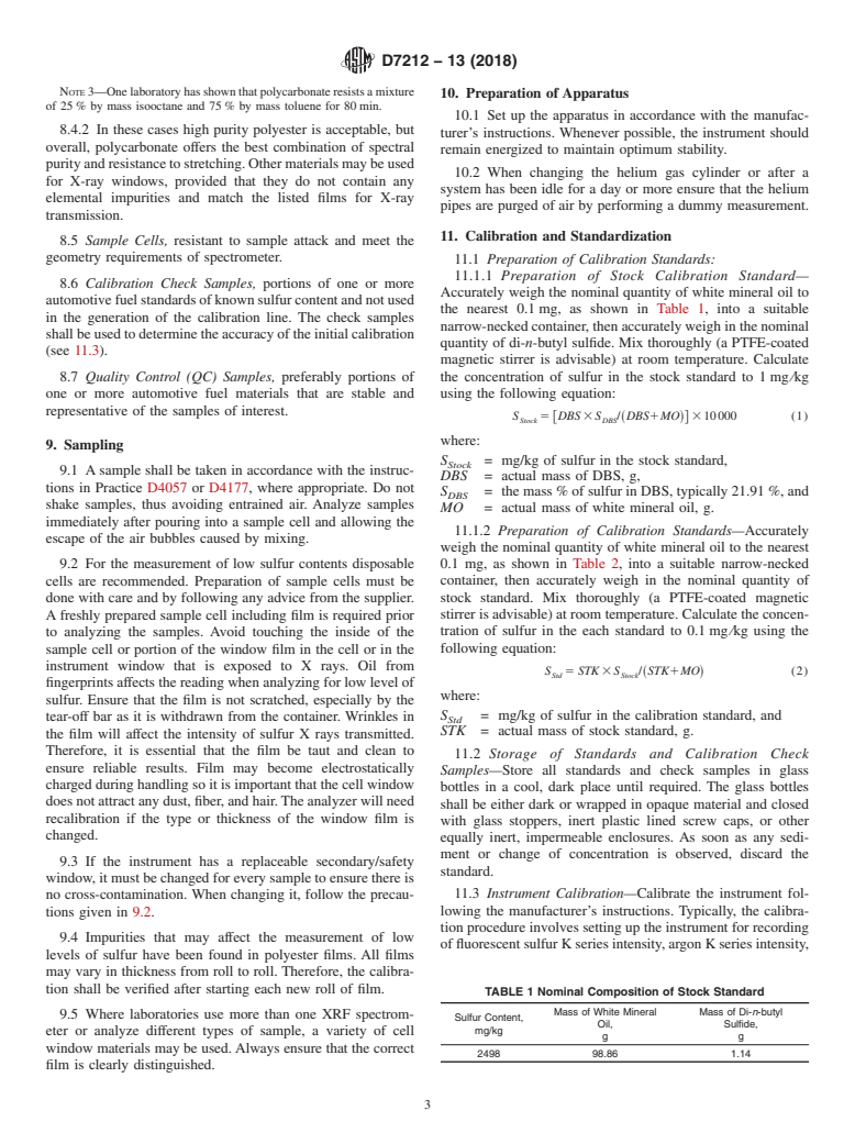 ASTM D7212-13(2018) - Standard Test Method for Low Sulfur in Automotive Fuels by Energy-Dispersive X-ray Fluorescence  Spectrometry Using a Low-Background Proportional Counter