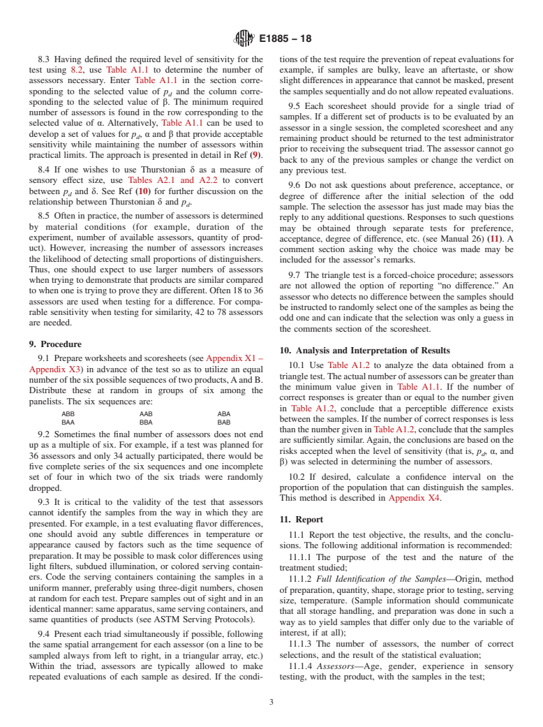 ASTM E1885-18 - Standard Test Method for  Sensory Analysis&#x2014;Triangle Test