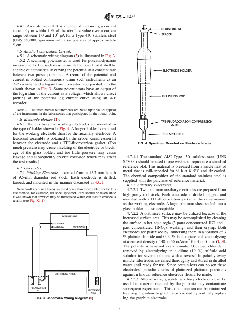 ASTM G5-14e1 - Standard Reference Test Method for Making Potentiodynamic Anodic Polarization Measurements