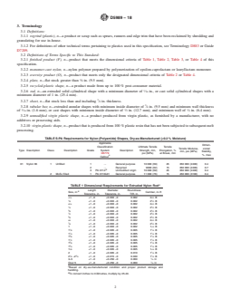 ASTM D5989-18 REDLINE ASTM D5989-18 - Standard Specification for Extruded and Monomer Cast Shapes Made from Nylon (PA) - Page 2 preview