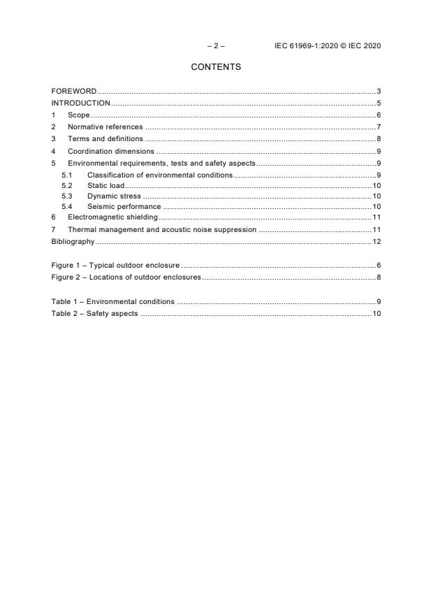 IEC 61969-1:2020 IEC 61969-1:2020 - Mechanical structures for electrical and electronic equipment - Outdoor enclosures - Part 1: Design guidelines - Page 4 preview